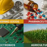 Profitable Export Sectors Worldwide Engineering Goods, Pharmaceuticals, Electronics, and Agriculture