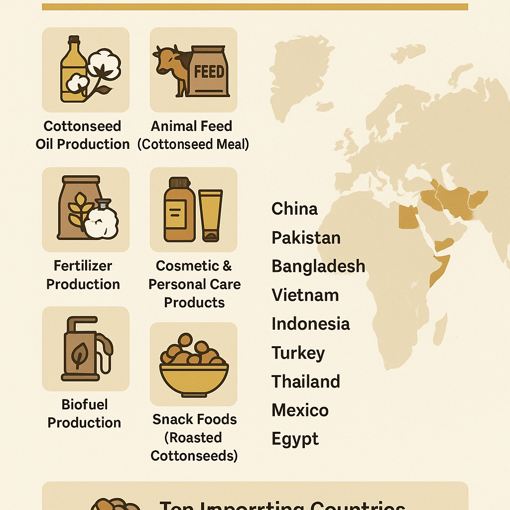 Top Importers of Cotton Seeds (Worldwide)