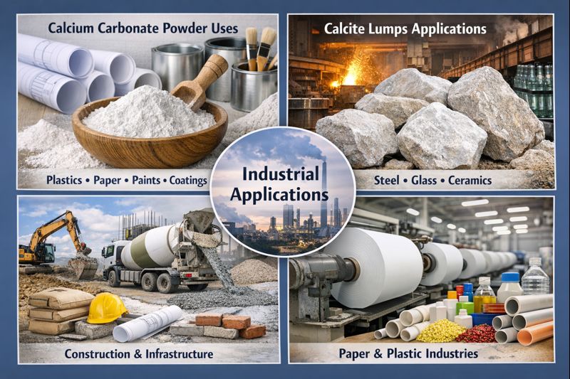 Demand for Calcium Carbonate Powder & Calcite Lumps: Industrial Applications, Top Exporters & Importers (Global)
