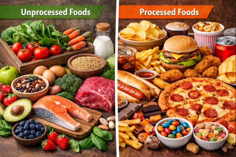 Global Demand for Unprocessed and Processed Foods