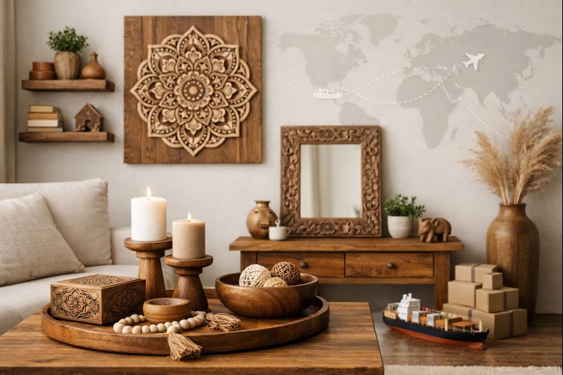 Global Demand for Export–Import of Wooden Home Décor Products