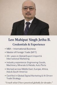 Mahipat Singh Exim Tutor & Consultant